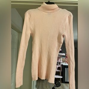 Light pink turtleneck sweater size medium